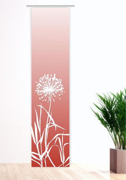 Flächenvorhang Allium 24 pfeffer   bedruckte Flächenvorhänge